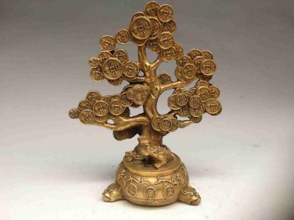 a money tree as a talisman for happiness