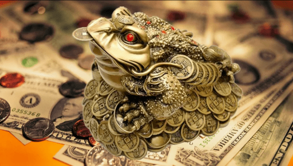 money frog as an amulet of happiness