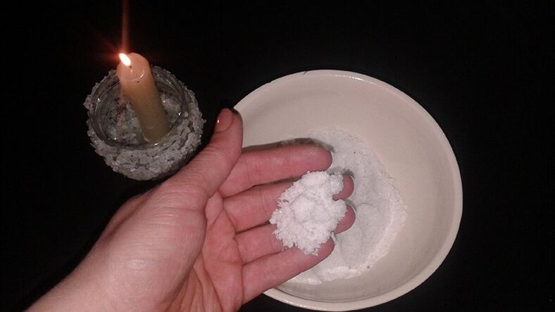 cleansing the talisman with salt