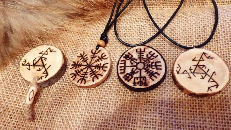 talismans and amulets made of wood